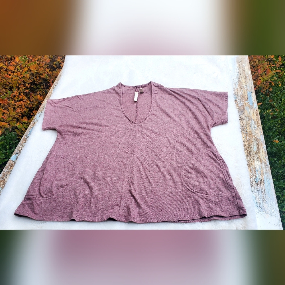 PureJill V-Neck Short Sleeve Tee Size L Petite